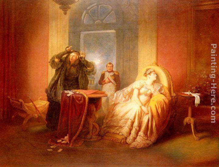 Josef Danhauser Napoleon Et Josephine Avec La Cartomancienne